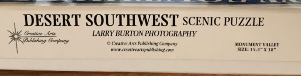 Desert Southwest Scenic Puzzle  (1+) board game collectible [Barcode 786470200033] - Main Image 2