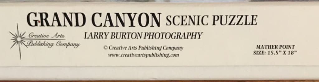Grand Canyon Scenic Puzzle  (1+) board game collectible [Barcode 786470200057] - Main Image 2