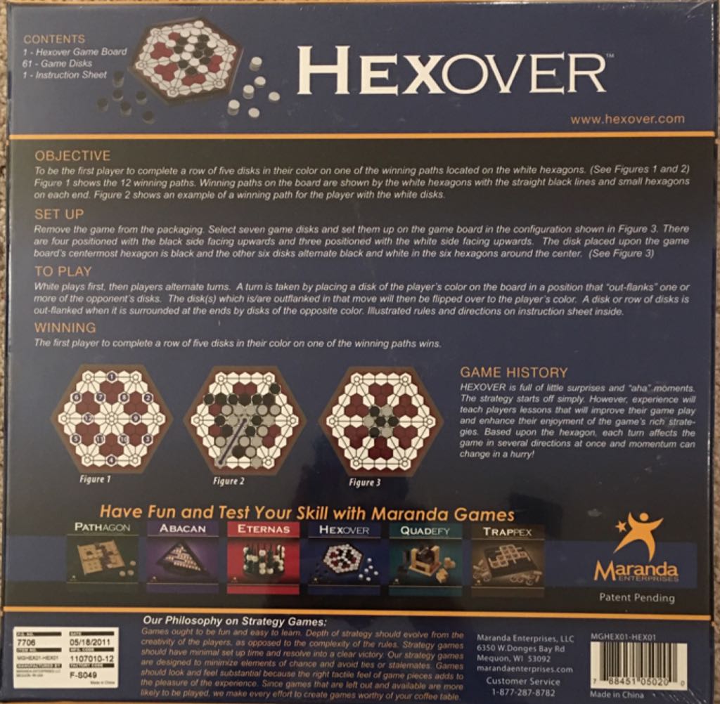 Hexover  (2) board game collectible [Barcode 788451050200] - Main Image 2
