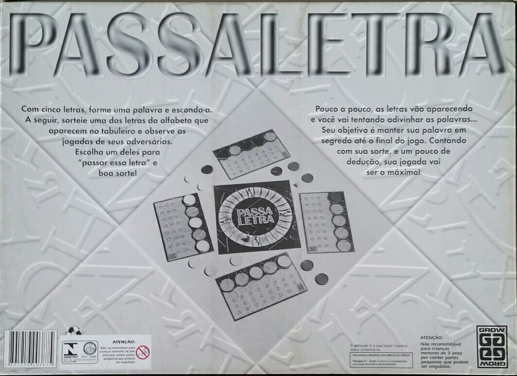 Passaletra  (4) board game collectible [Barcode 7891219003875] - Main Image 2