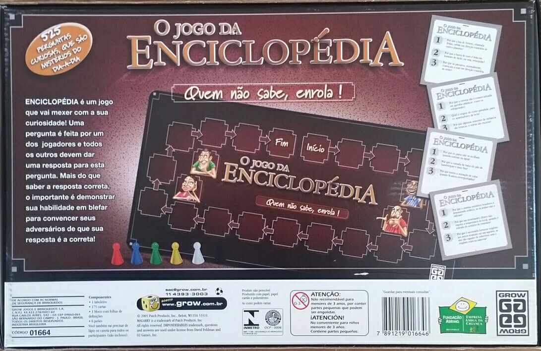 Enciclopédia  (3+) board game collectible [Barcode 7891219016646] - Main Image 2