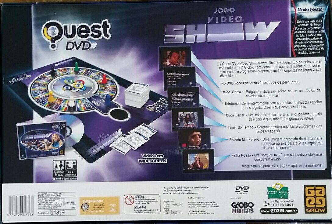 Video Show Quest DVD  (2-6) board game collectible [Barcode 7891219018138] - Main Image 2