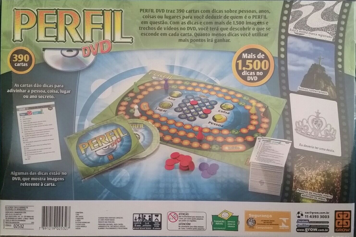 Perfil DVD  (2-6) board game collectible [Barcode 7891219025327] - Main Image 2