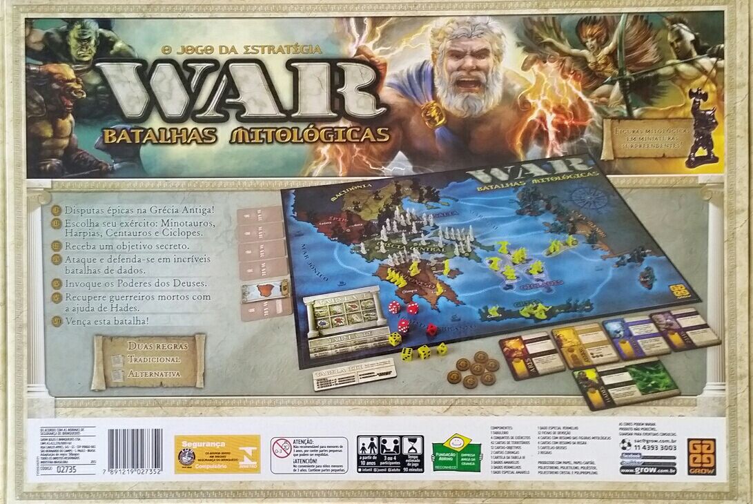 War Batalhas Mitológicas  (3-6) board game collectible [Barcode 7891219027352] - Main Image 2