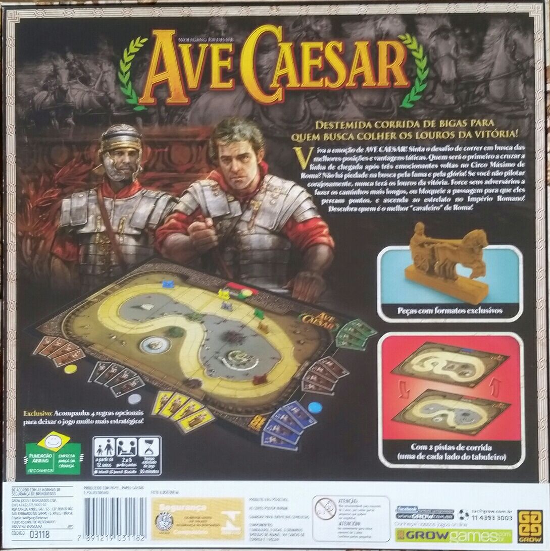 Ave Caesar  (2-6) board game collectible [Barcode 7891219031182] - Main Image 2