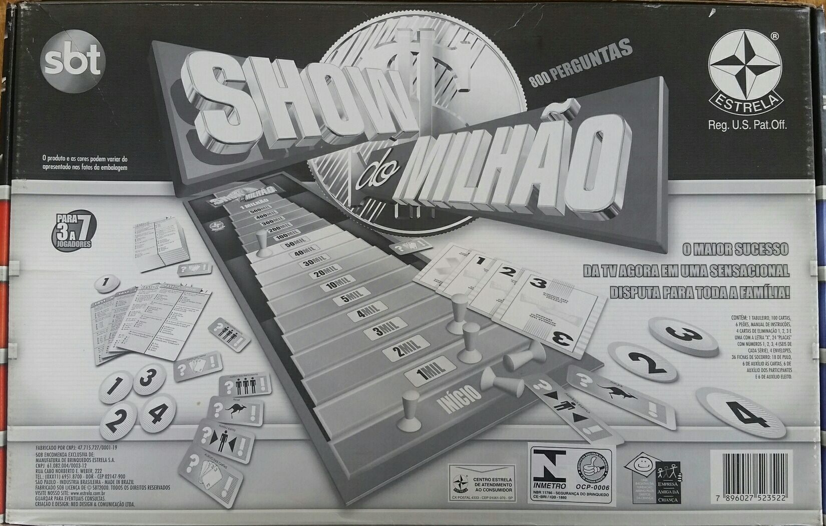 Show do Milhão  board game collectible [Barcode 7896027523522] - Main Image 2