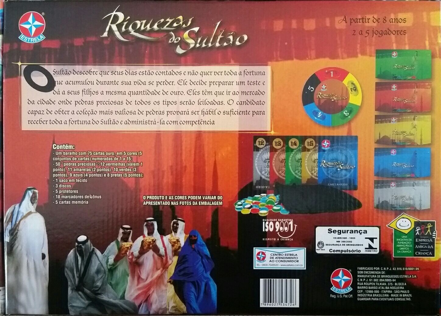 Riquezas do Sultão  (2-5) board game collectible [Barcode 7896027534726] - Main Image 2
