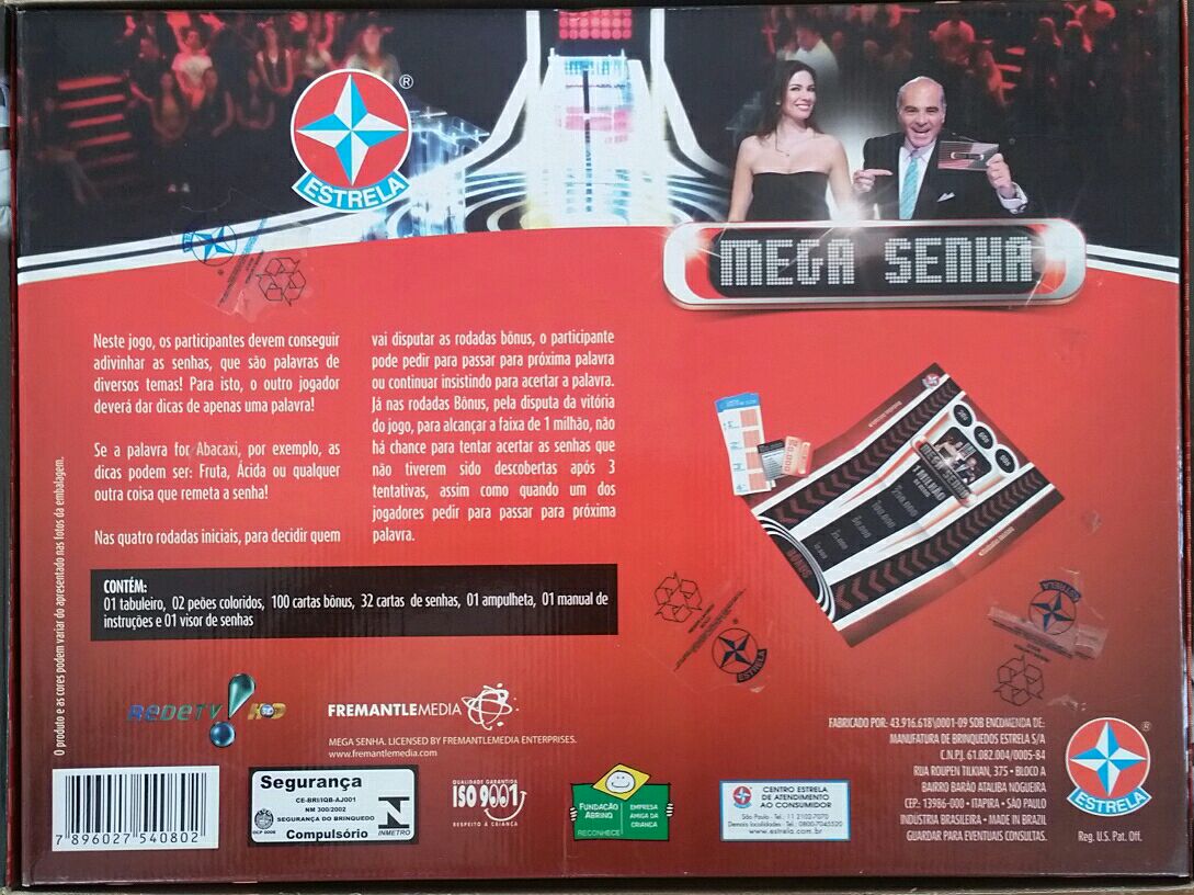 Mega Senha  (3-4) board game collectible [Barcode 7896027540802] - Main Image 2