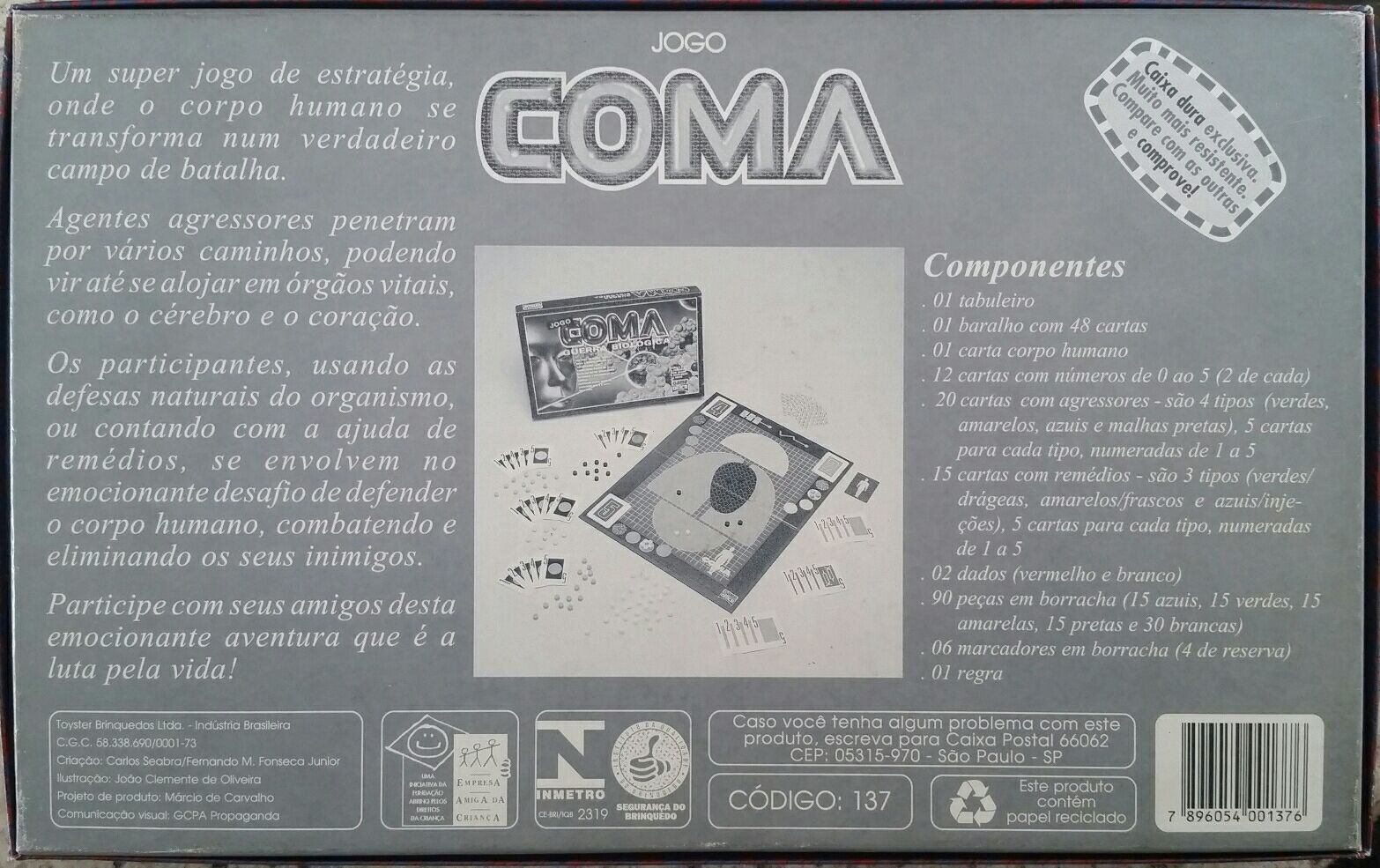 Coma Guerra Biológica  (3-6) board game collectible [Barcode 7896054001376] - Main Image 2