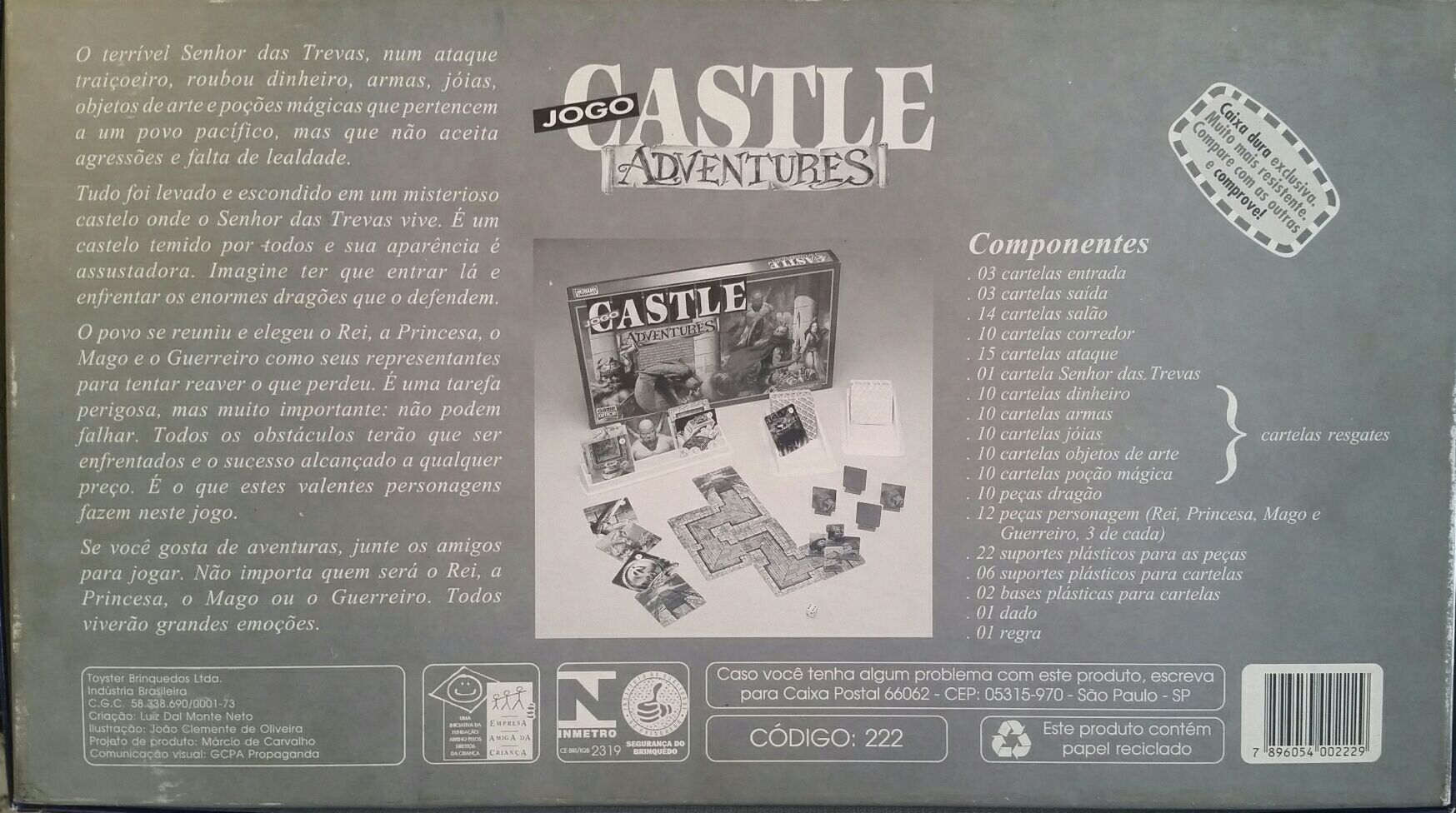 Castle Adventures  (2-6) board game collectible [Barcode 7896054002229] - Main Image 2