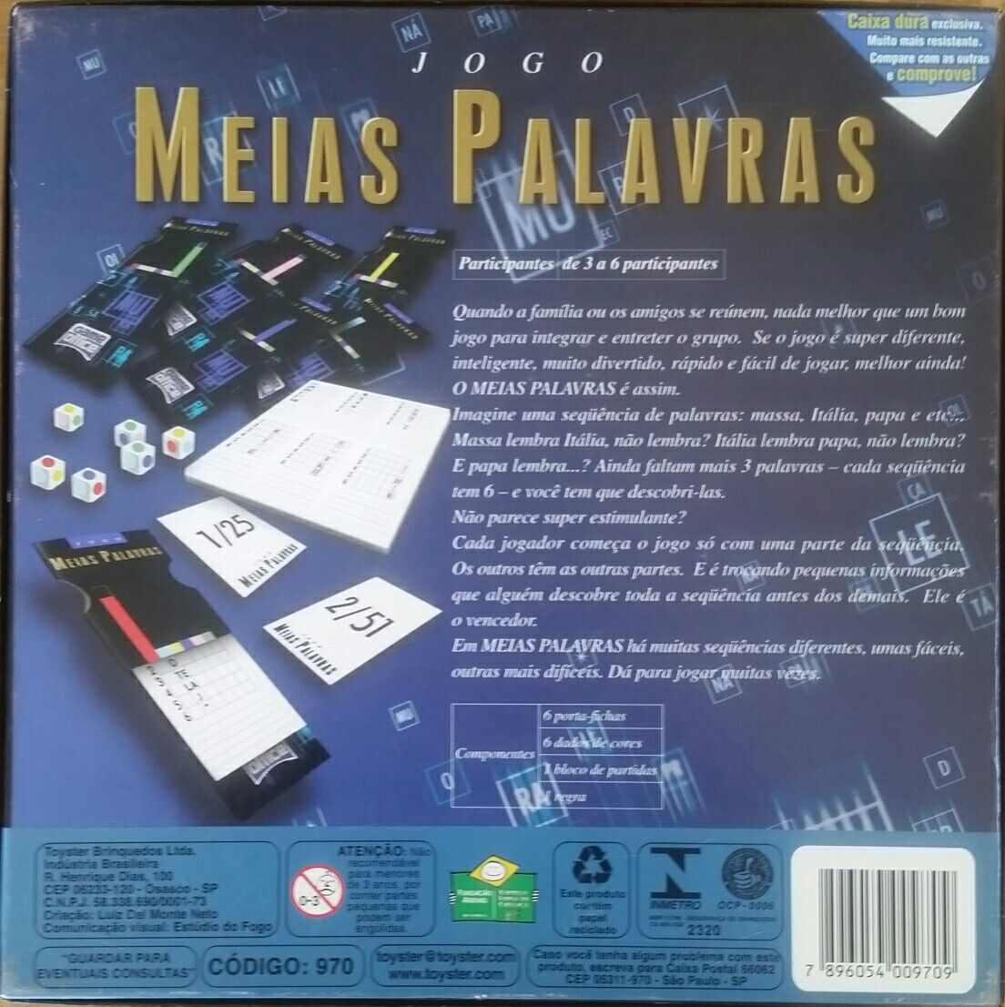 Meias Palavras  (6) board game collectible [Barcode 7896054009709] - Main Image 2