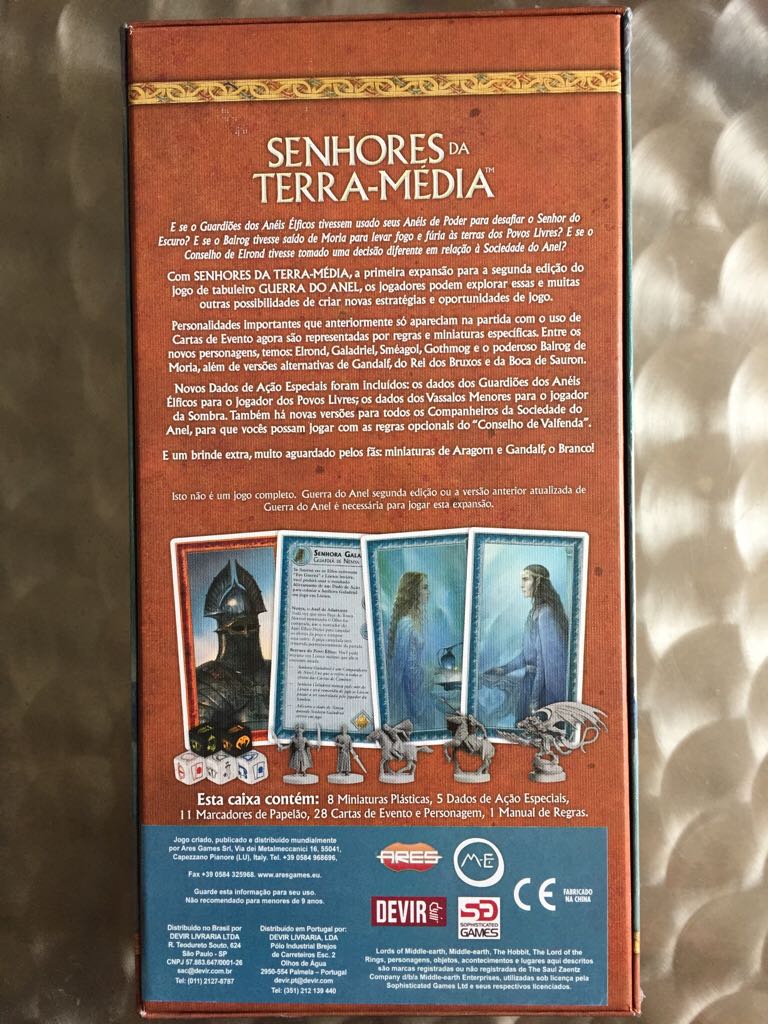 Guerra do Anel - Senhores da Terra-Média  (4) board game collectible [Barcode 7898103590367] - Main Image 2