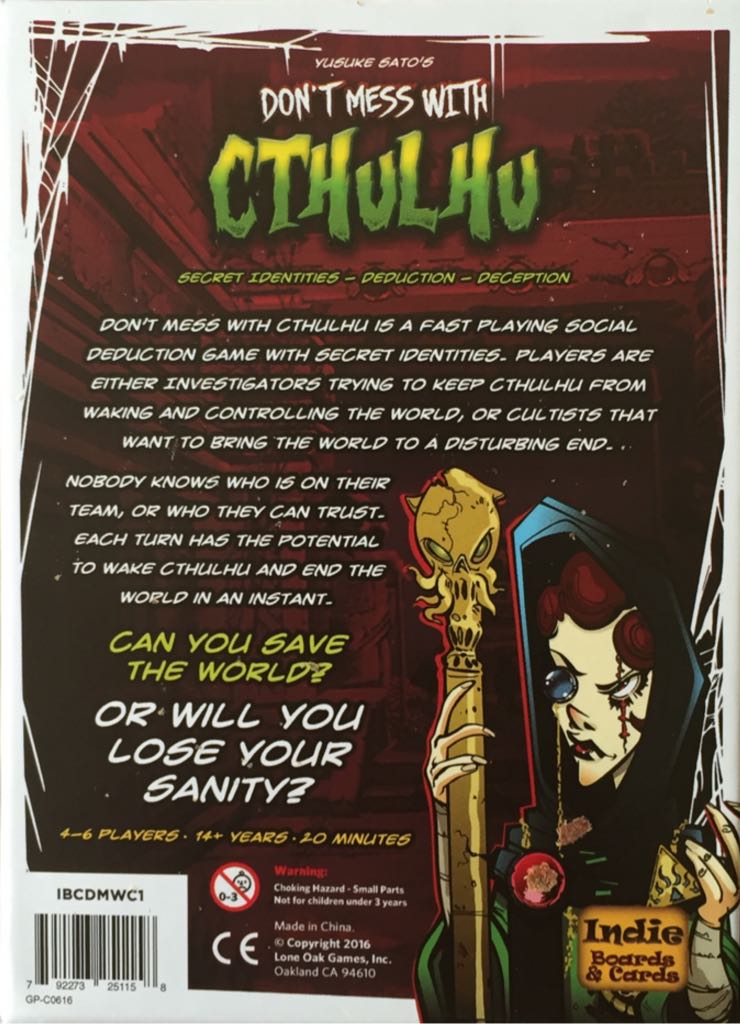 Don’t Mess With Cthulhu  (3-6) board game collectible [Barcode 792273251158] - Main Image 2