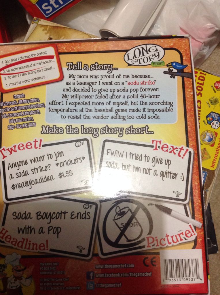 Long Story Short  (4-8) board game collectible [Barcode 793573095374] - Main Image 2