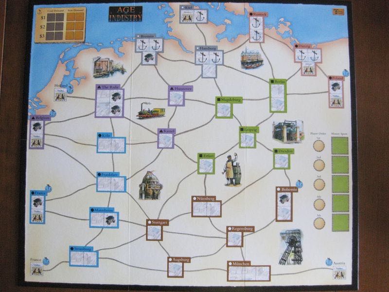 Age of Industry Plus Expansion Maps  (2-5) board game collectible [Barcode 793573719317] - Main Image 3