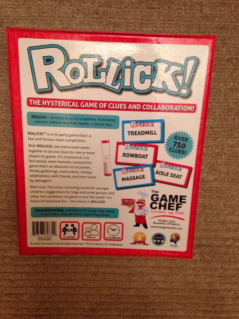 Rollick!  (6+) board game collectible [Barcode 793573828309] - Main Image 2