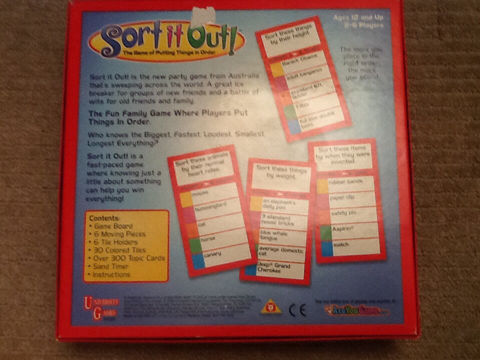 Sort It Out!  (2-6) board game collectible [Barcode 794764010268] - Main Image 2