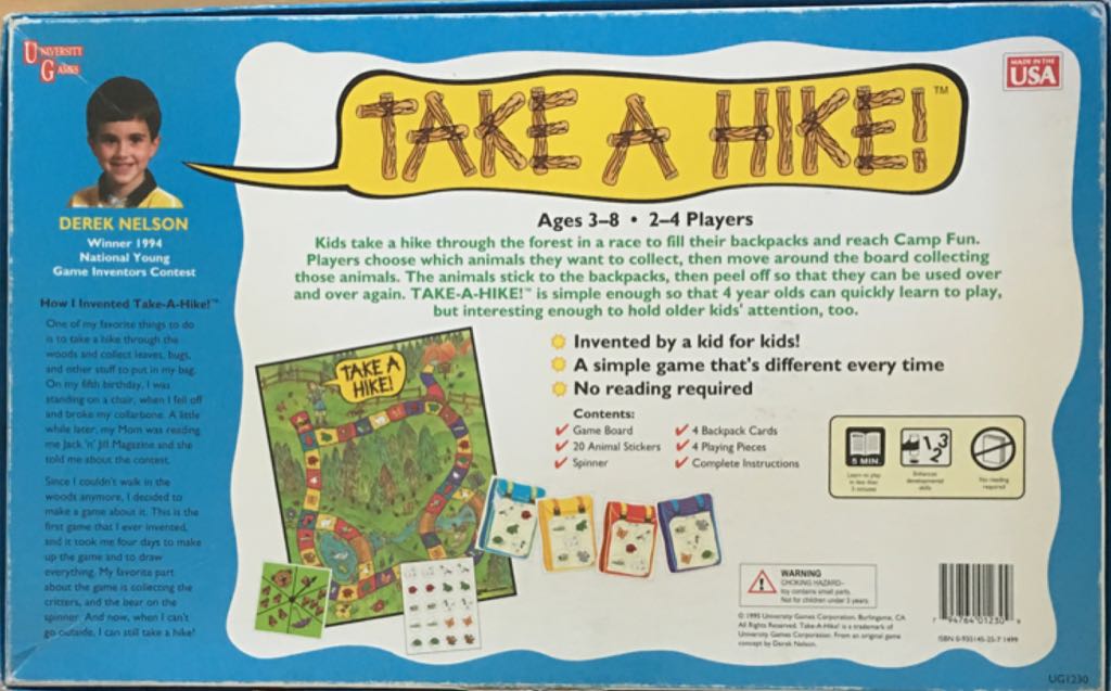 Take A Hike  (2-4) board game collectible [Barcode 794764012309] - Main Image 2