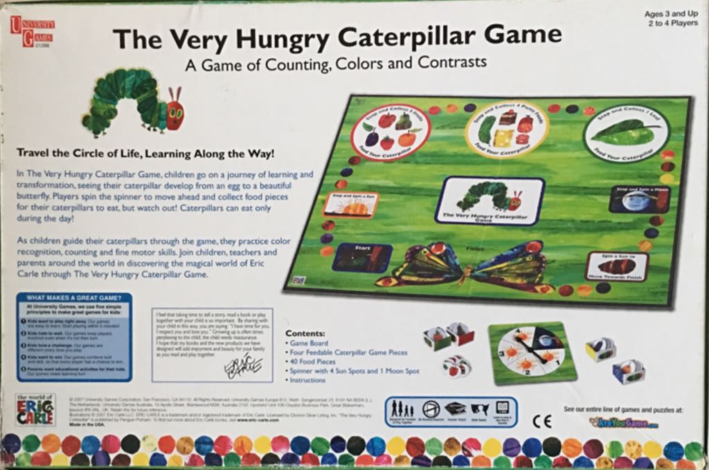 Very Hungry Caterpillar Game, The  (2-4) board game collectible [Barcode 794764012668] - Main Image 2