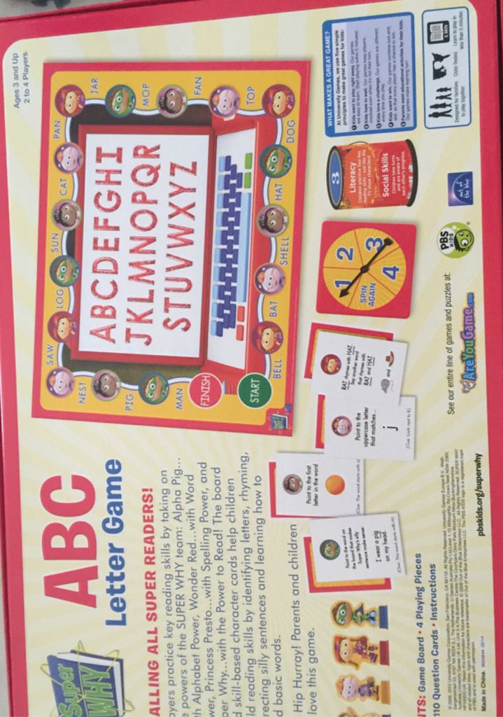 ABC Letter Game  (2-4) board game collectible [Barcode 794764013313] - Main Image 2