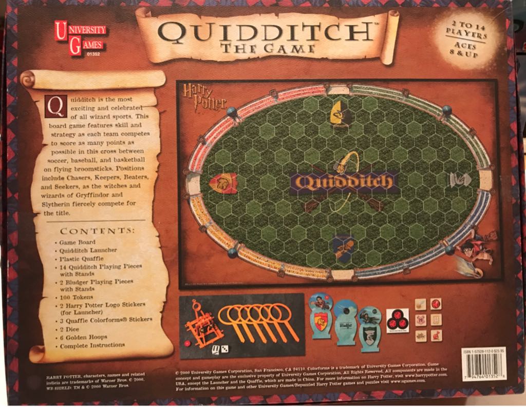 Harry Potter Quidditch The Game  (2-14) board game collectible [Barcode 794764013528] - Main Image 2