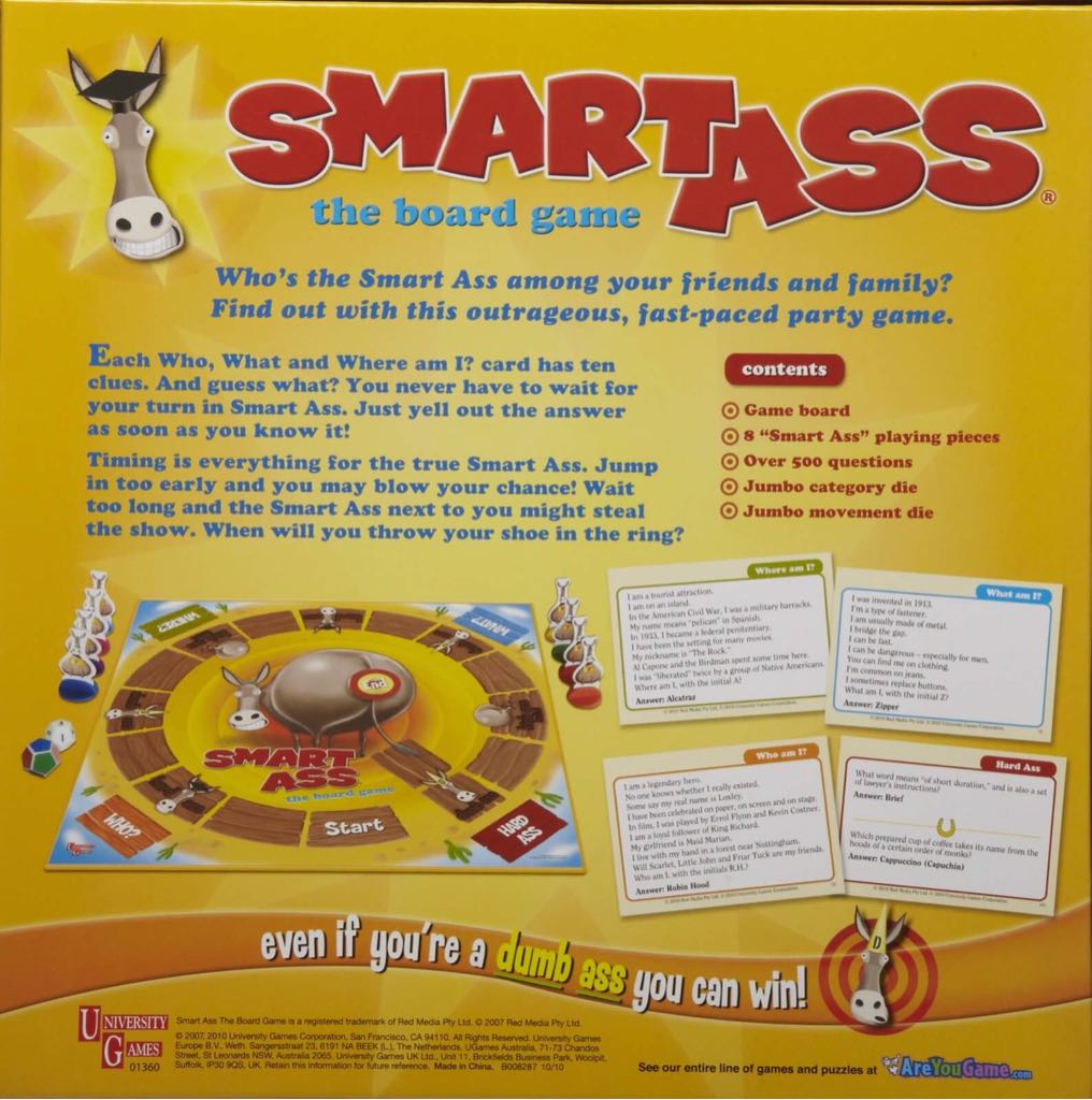 Smart A** 2019  (2-6) board game collectible [Barcode 794764013597] - Main Image 2