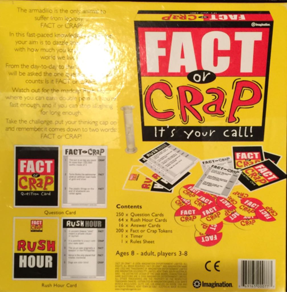 Fact or Crap  (3-8) board game collectible [Barcode 794764014310] - Main Image 2