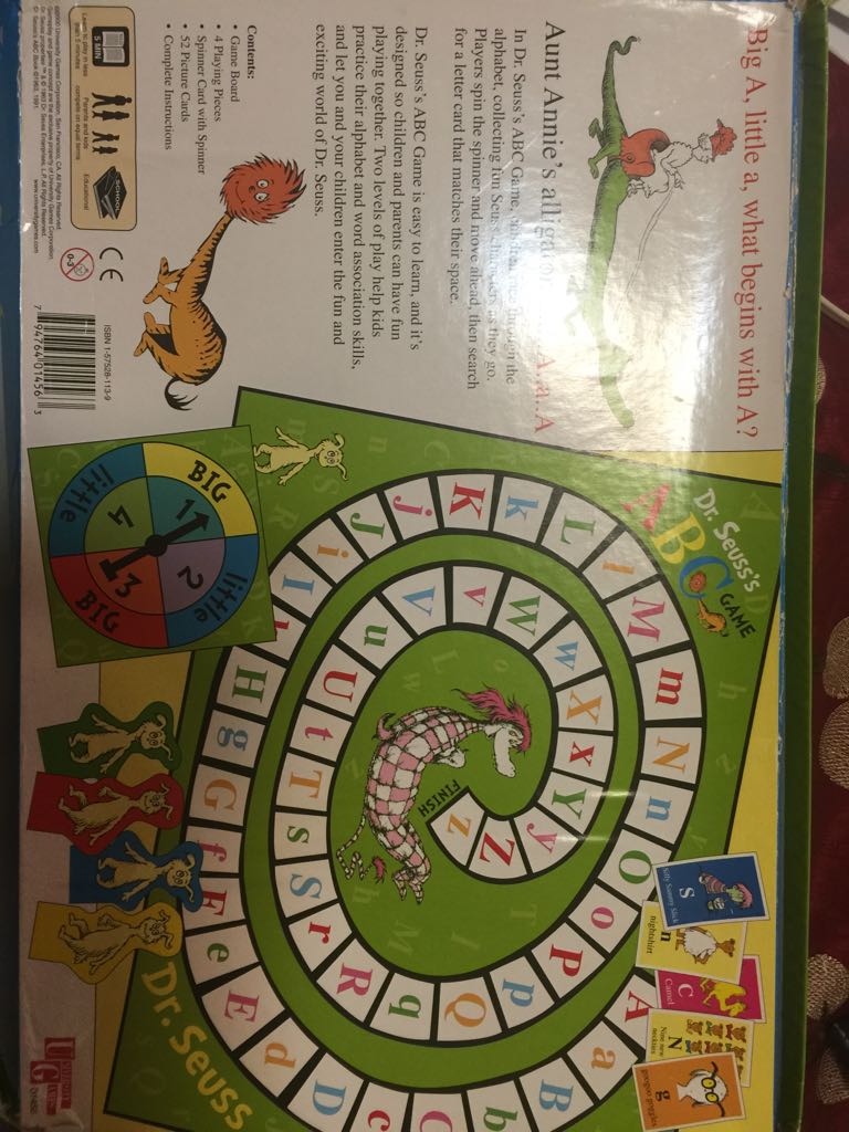 Dr. Seuss’s A B C  (2-4) board game collectible [Barcode 794764014563] - Main Image 2
