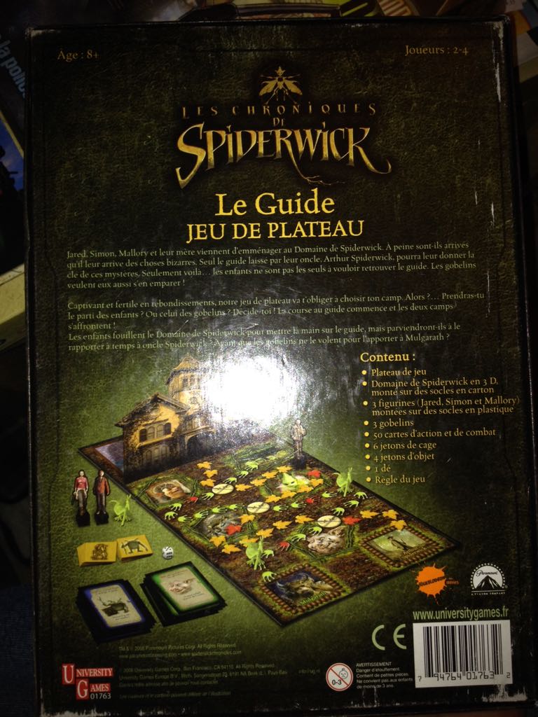 Les chroniques de Spiderwick  (2-4) board game collectible [Barcode 794764017632] - Main Image 2
