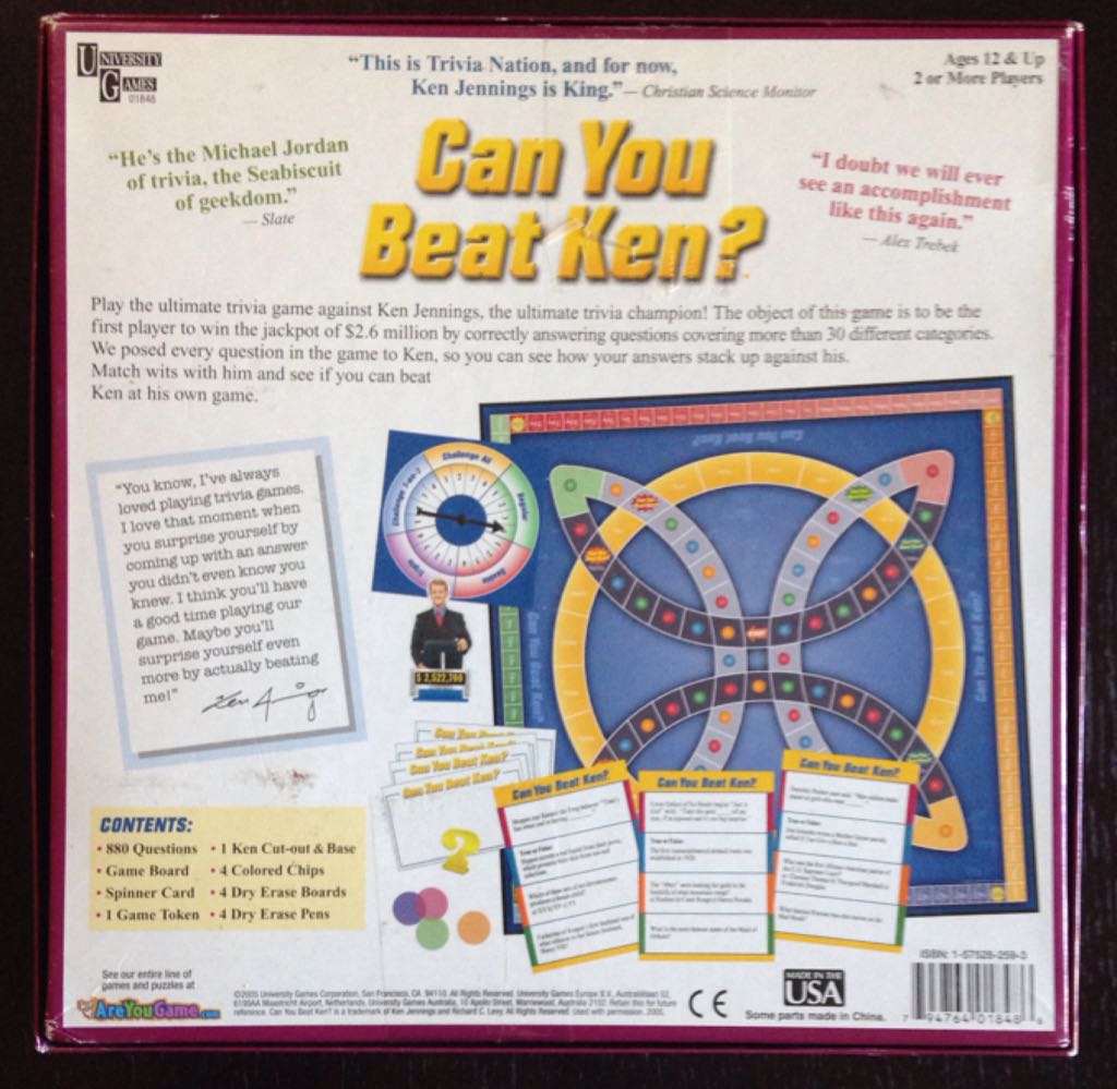 Can You Beat Ken?  (2+) board game collectible [Barcode 794764018486] - Main Image 2