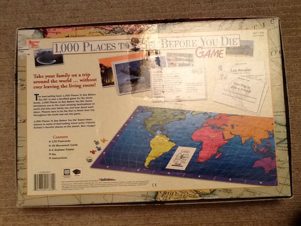 1,000 Places to See Before You Die  (2-6) board game collectible [Barcode 794764018622] - Main Image 2