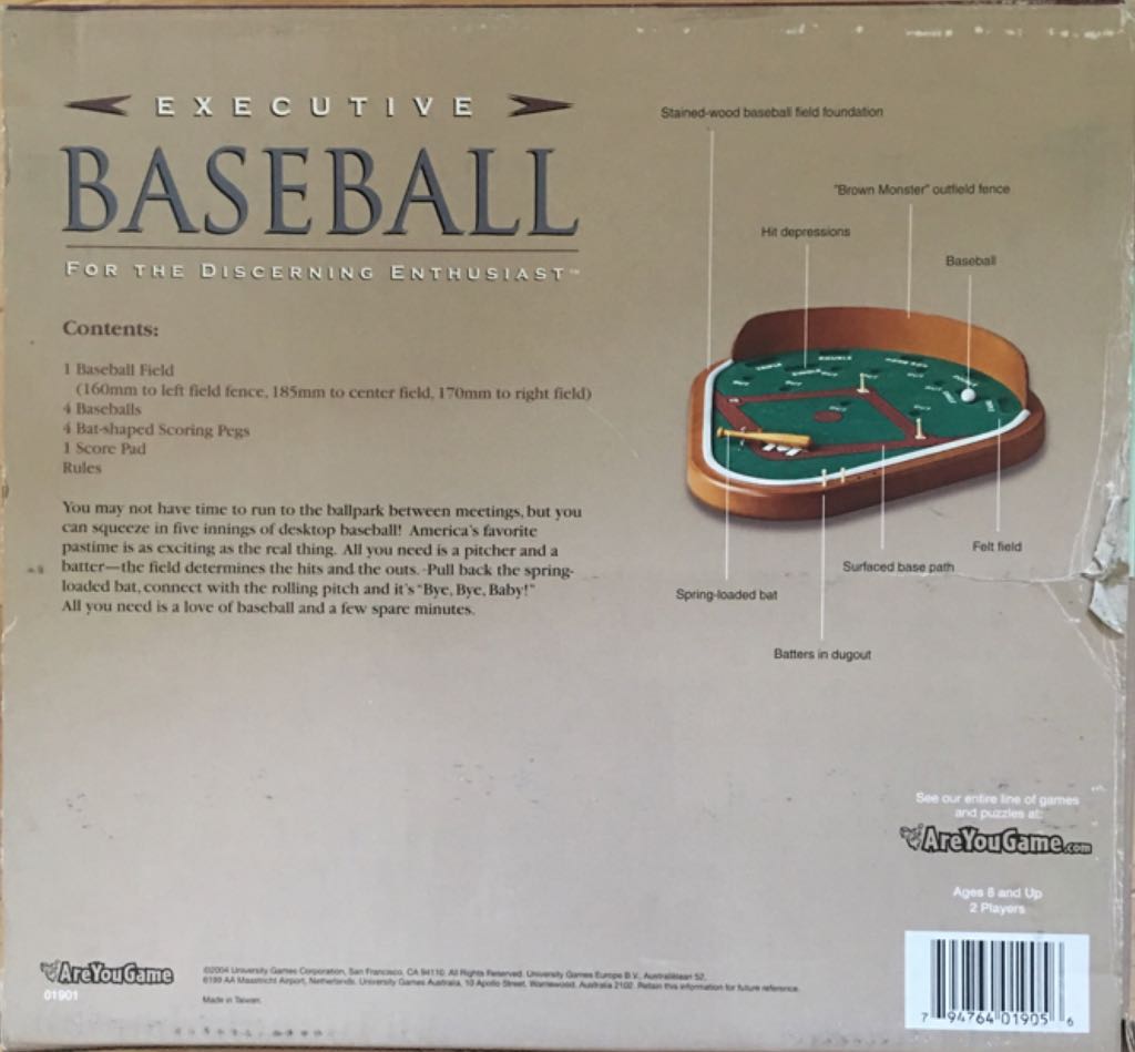 Executive Baseball  (2) board game collectible [Barcode 794764019056] - Main Image 2