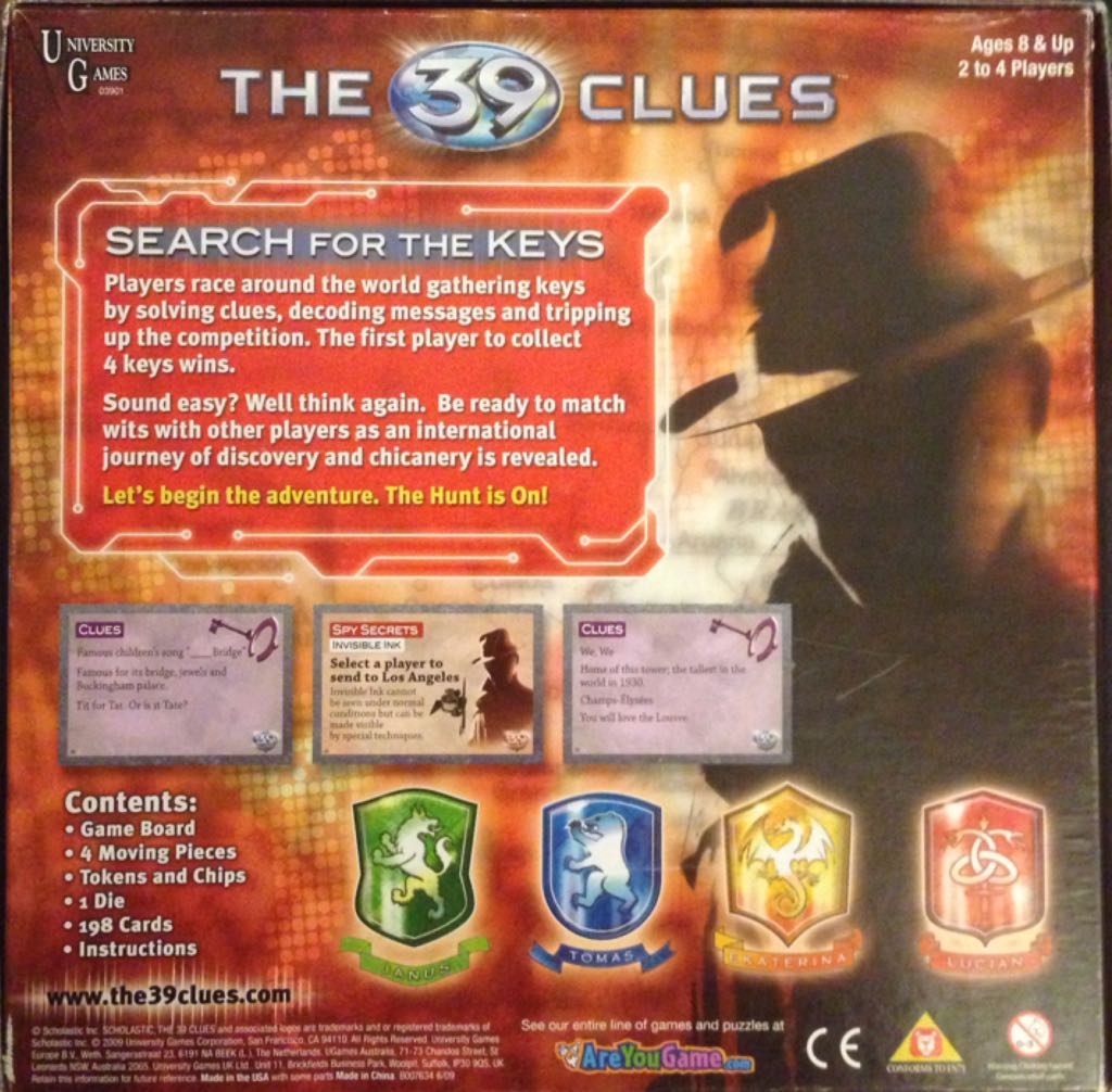 The 39 Clues  (2-4) board game collectible [Barcode 794764039016] - Main Image 2