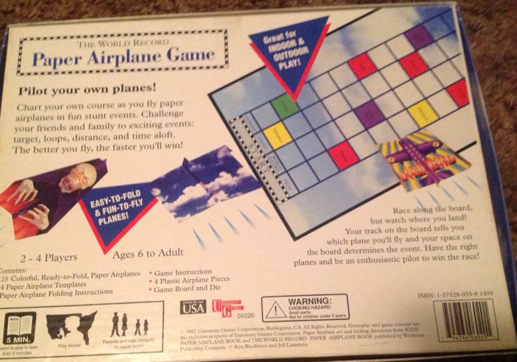 Paper Airplane Game  board game collectible [Barcode 794764060201] - Main Image 2