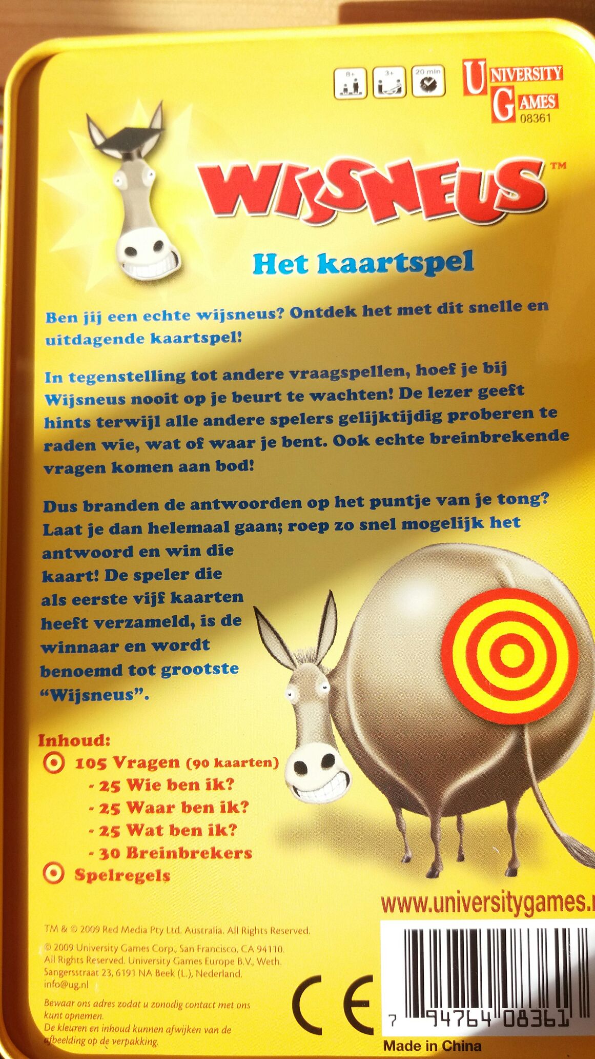 Wijsneus het kaartspel  (3+) board game collectible [Barcode 794764083613] - Main Image 2