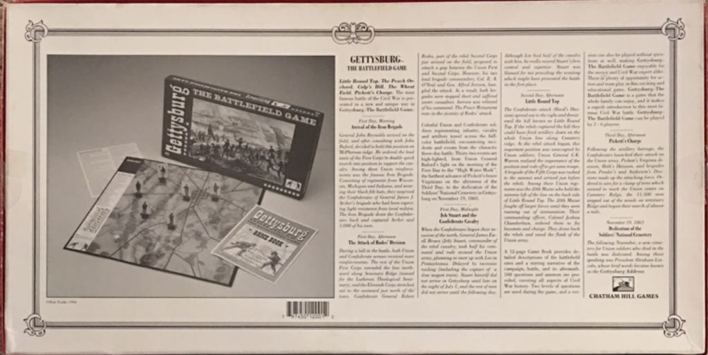 Gettysburg The Battlefield Game  (2) board game collectible [Barcode 797450120012] - Main Image 2