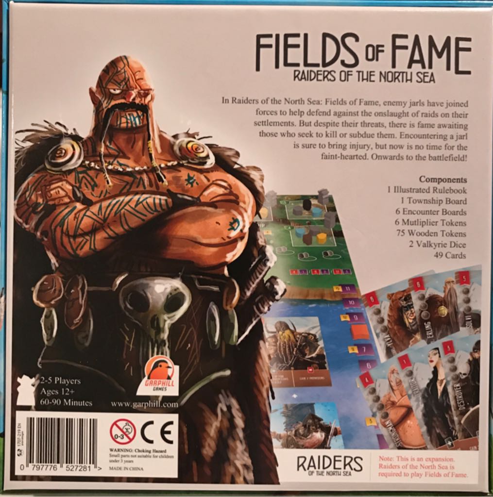 Raiders of the North Sea : Fields of Fame  (2-4) board game collectible [Barcode 797776527281] - Main Image 2