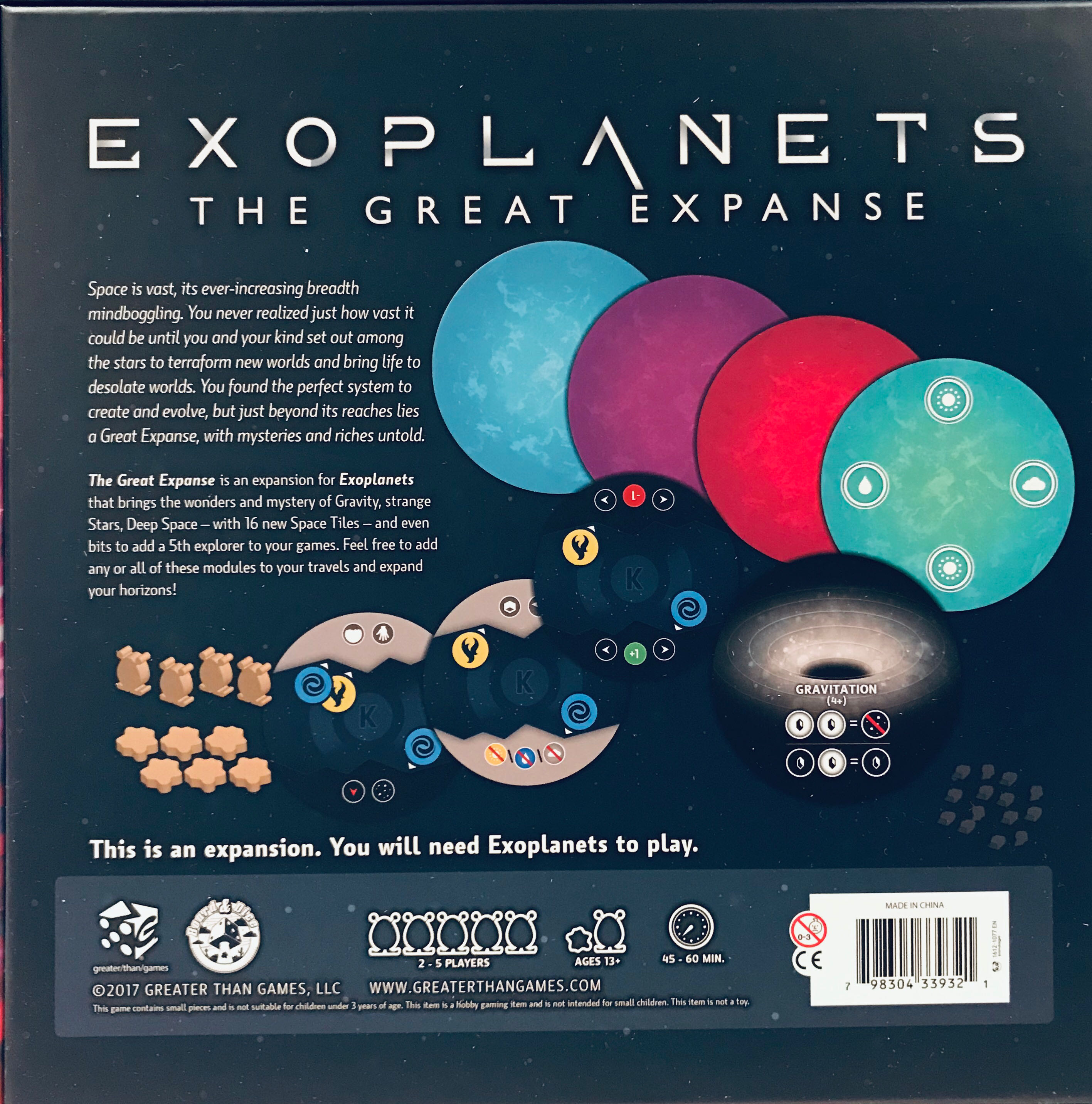 Exoplanets: The Great Expanse (NO BOX)  (2-5) board game collectible [Barcode 798304339321] - Main Image 2
