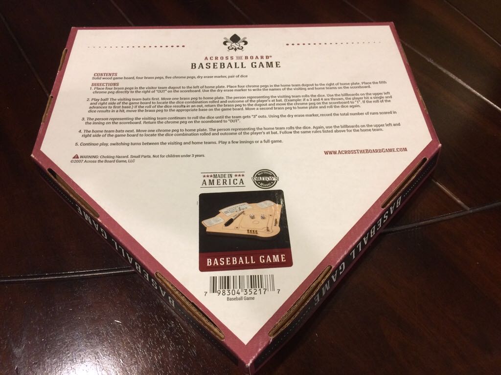 Across the Board Baseball  (2) board game collectible [Barcode 798304352177] - Main Image 2