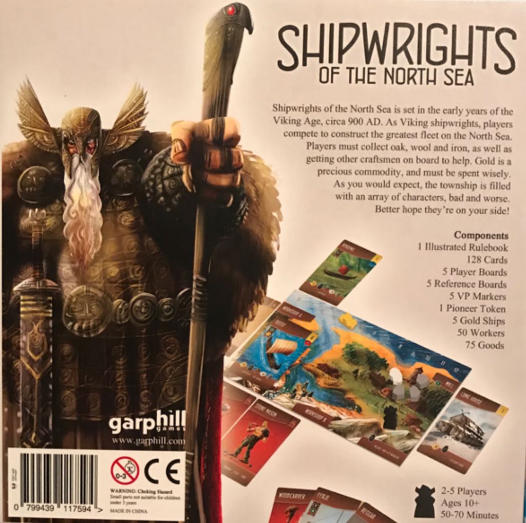 Shipwrights of the North Sea  (2-5) board game collectible [Barcode 799439117594] - Main Image 2