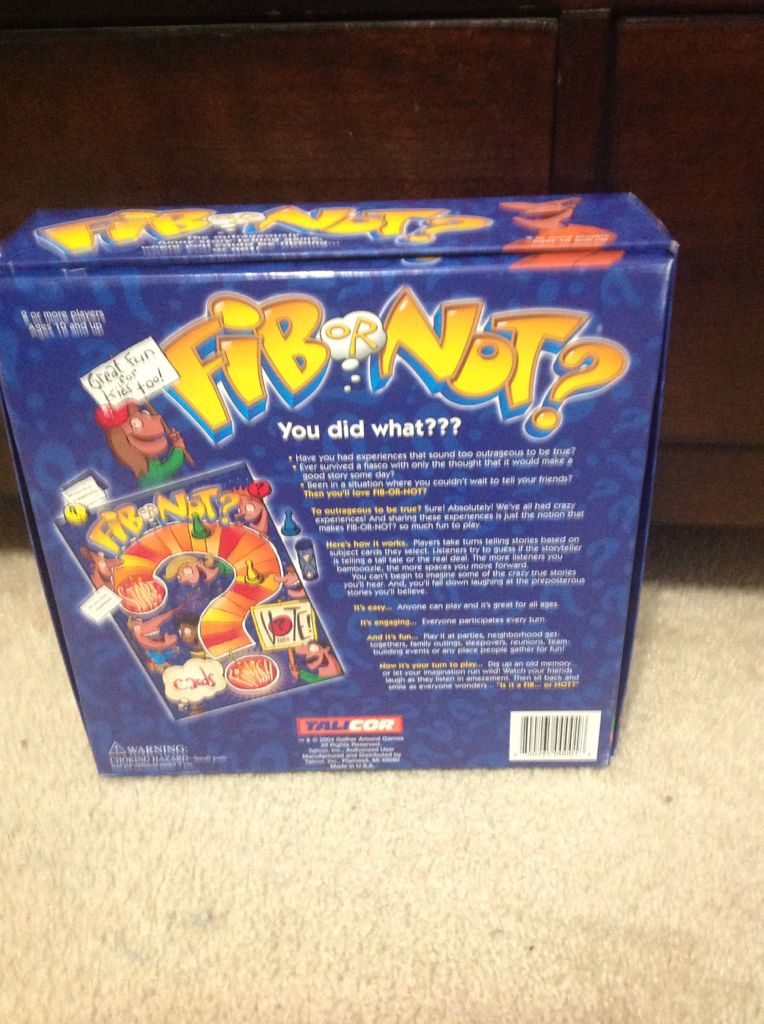 Fib Or Not?  (2-6) board game collectible [Barcode 800265000018] - Main Image 2