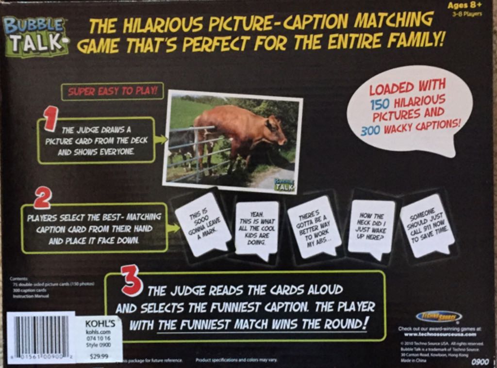 Bubble Talk  (3-8) board game collectible [Barcode 801561009002] - Main Image 2