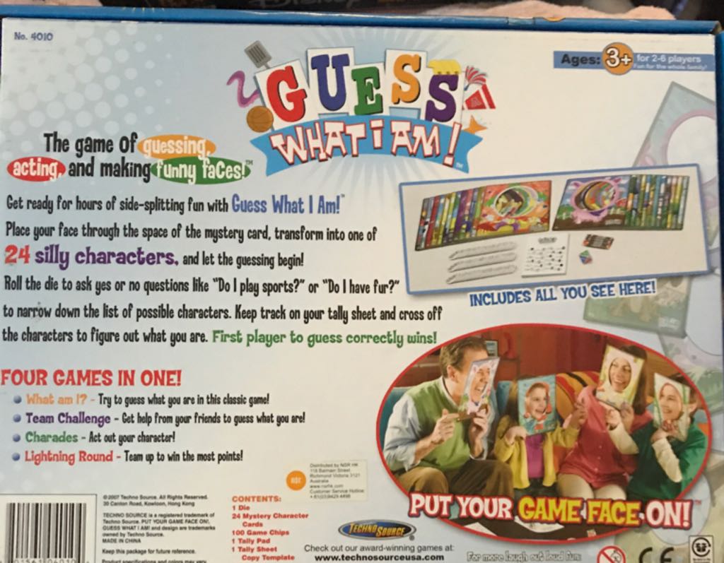 Guess What I Am?  (2-6) board game collectible [Barcode 801561040104] - Main Image 2