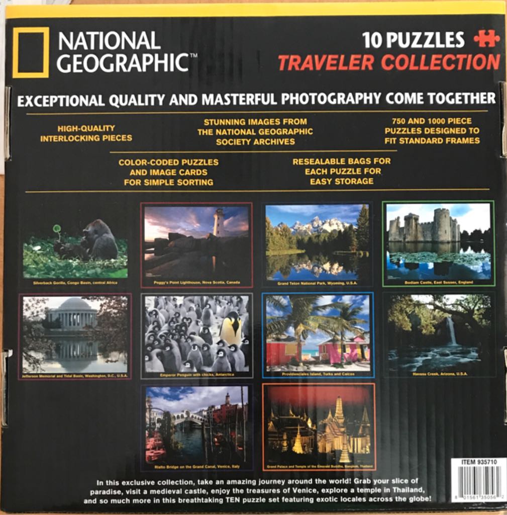 Traveler Collection 10 Puzzles 5600 Total Pieces  (1+) board game collectible [Barcode 801561350562] - Main Image 2