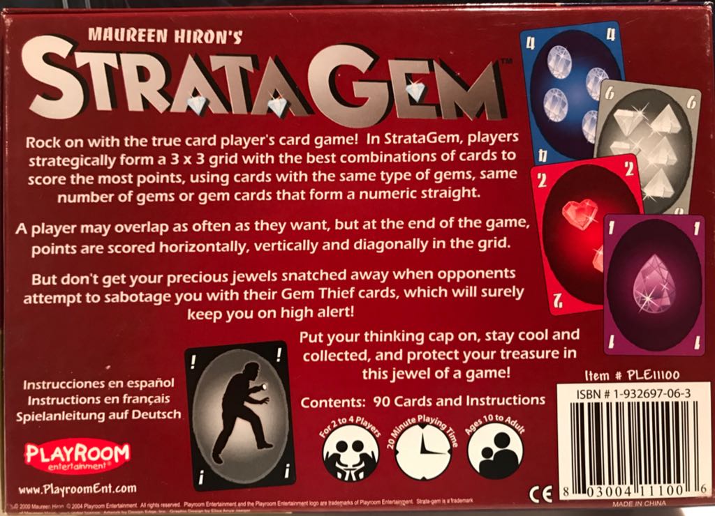 Strata Gem  (2 to 4) board game collectible [Barcode 803004111006] - Main Image 2