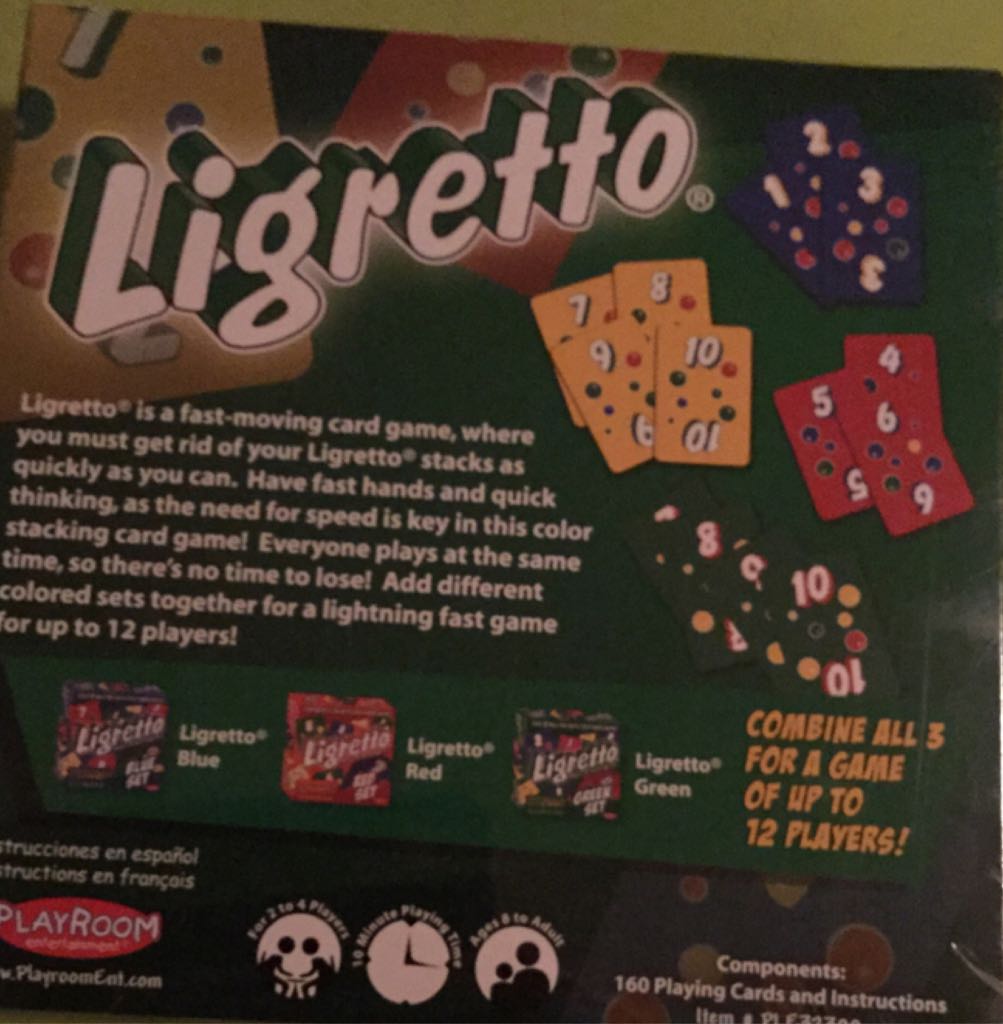 Ligretto Green Set  (2-4) board game collectible [Barcode 803004323003] - Main Image 2