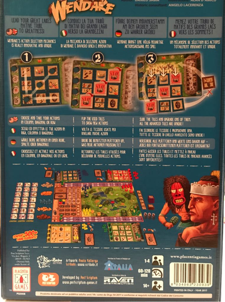 Wendake  (1 to 4) board game collectible [Barcode 8034063230939] - Main Image 2