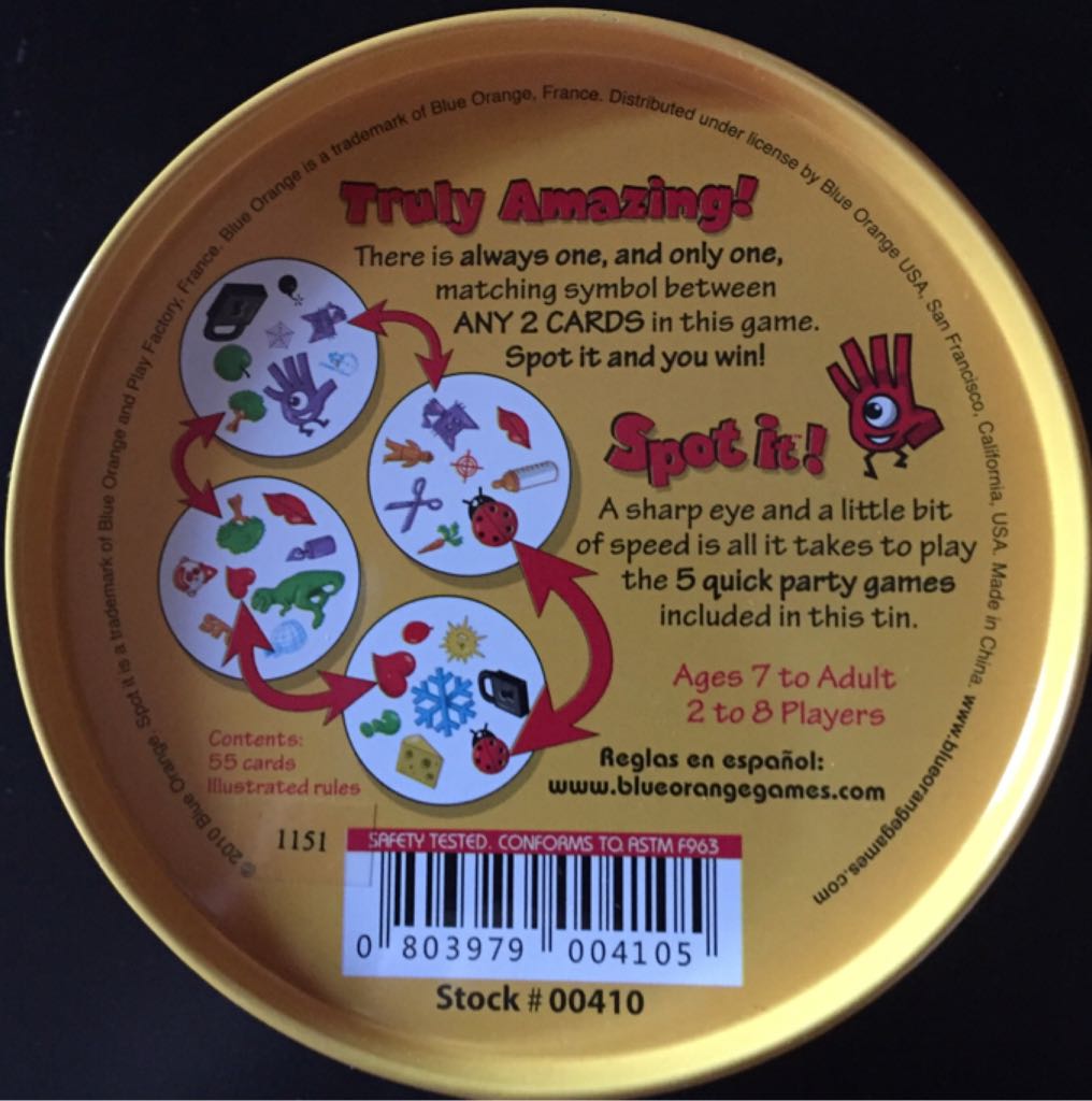 Spot It!  (2-8) board game collectible [Barcode 803979004105] - Main Image 2