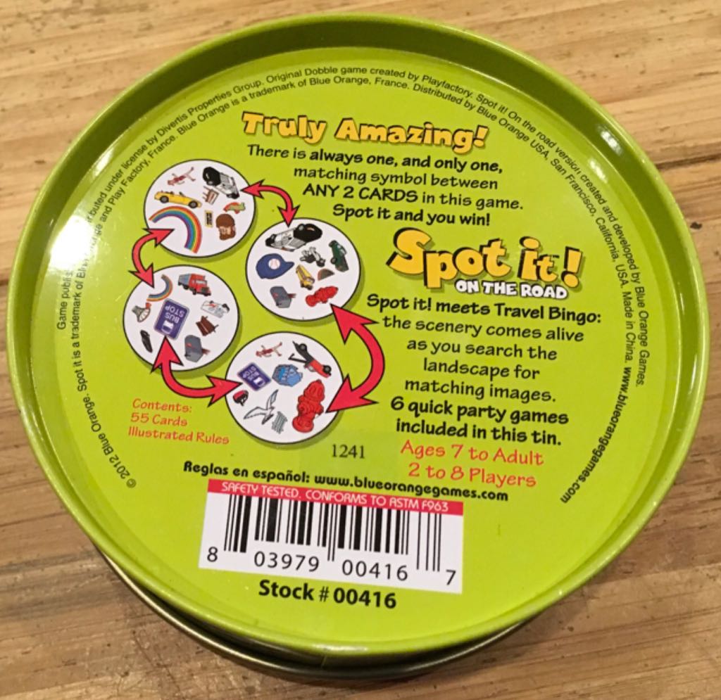 Spot It: On The Road  (2-8) board game collectible [Barcode 803979004167] - Main Image 2