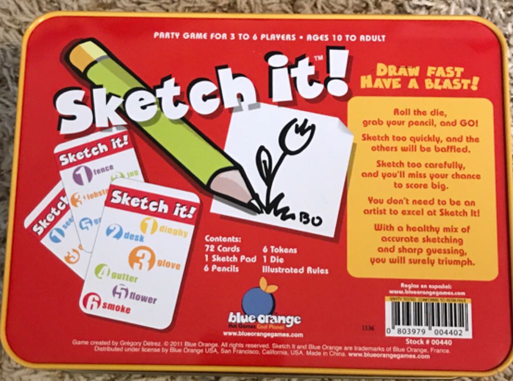 Sketch It!  (3-6) board game collectible [Barcode 803979004402] - Main Image 2